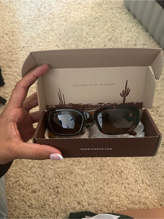 Wmp Eyewear Accessories - WMP Eyewear Brown Women's Rectangular Sunglasses